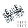 thumbnail image 1 of Folding Table Hinges Furniture Wardrobe 180° Door Hinges Hardware with Screws, 1 of 9