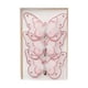 thumbnail image 3 of 3 decoraciones navideñas de mariposas con imágenes prediseñadas de mariposas decorativas con brillantina rosa claro, 3 of 9
