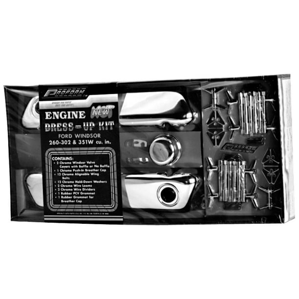Proform 66863 PFM66863 ENGINE DRESSUP KIT CHRM SBF