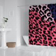thumbnail image 2 of Pink and Black Of Leopard Print Shower Curtain 84"x72" ,Bathroom Decorative Shower Curtains Set with 12 Hooks,Modern Waterproof Washable Shower Curtain, 2 of 6