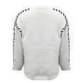 thumbnail image 4 of Womens Knitted Sweaters Fashion Braided Sleeve Solid Pullover Top Oversized Crew Neck Long Sleeve Sweatshirts Casual Street Sweater 2025 Fall Clothing, 4 of 8