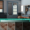 thumbnail image 6 of Forsisco French Blackout Door Curtain-Privacy for Glass Door Window No Drill Easy Installed Door Window Curtain (1 Panel Dark Grey,26"W x 40"H), 6 of 8
