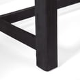thumbnail image 3 of GDF Studio Foster Outdoor Acacia Wood Bench, Sandblasted Gray, Black, Set of 2, 3 of 8