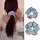 thumbnail image 2 of LUVCLS Coletero elástico para el pelo con cuadros blancos y azules y soporte para cola de caballo para H3A7 .э, 2 of 6