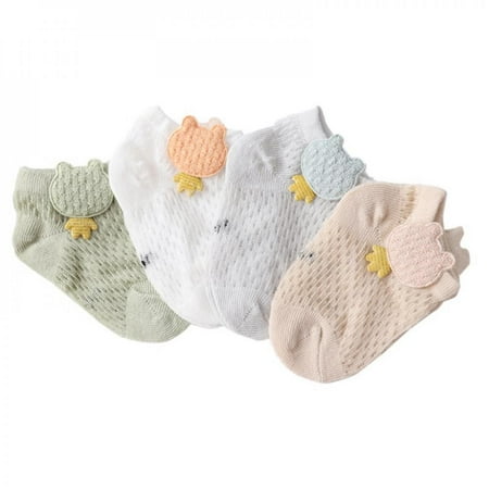 

4Pairs/lot Toddler Baby Boy Socks Summer Mesh Thin Baby Socks for Girls Cotton Newborn Infant Baby Girl Socks