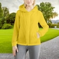 thumbnail image 2 of Breezora Womens Lightweight Oversized Hooded Spring Jacket Thin Layer Outerwear Plus Size XL Size Yellow, 2 of 5