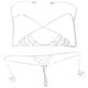 thumbnail image 1 of Set Joyas Macarena Cadena Cuerpo Cristal Bra Lenceria Rienda, 1 of 8