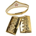 thumbnail image 3 of Making Believe Woman of Wonder Star Cuffs and Crown for Woman of Wonder Costume for Women | Woman of Wonder Accessories, Women Woman of Wonder Costume, Woman of Wonder Halloween Costume, 3 of 6