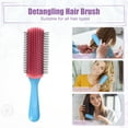 thumbnail image 7 of Unique Bargains Hair Brush 9 Row Styling Brush for Women Detangling Brush Travel Wet Hair Brush for Curly Straight Hair Blue, Red, 7 of 7