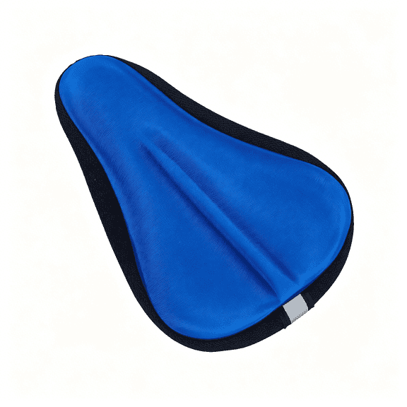 RLESO Gel Kids Bike Seat Cover 10"X6" Child Comfortable Bike Seat Cushion Cover Anti-Slip Adjustable Bicycle Seat Cover for Boys & Girls Breathable Reflective Strip