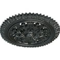 thumbnail image 3 of Ekena Millwork 21 5/8"OD x 2 1/2"P York Ceiling Medallion (Fits Canopies up to 3 5/8"), Hand-Painted Pewter, 3 of 6