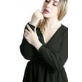 thumbnail image 2 of Vestido Corto Plisado Casual Cruzado Escote V Manga Larga THE DIFFERENT SOCIETY Side B collection Vestido corto plisado, formal, casual, 2 of 4