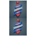 thumbnail image 3 of Decorative Design Happy Father's Day Banner Polyester Material Tie Decoration Blue Ribbon for Family Celebration Indoor Decoration Event Decoration, 3 of 8