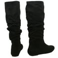 thumbnail image 4 of Soda Women's Round Toe Slouchy Knee High Boot, Black Imsu ,  55 M US, 4 of 7
