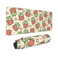 thumbnail image 2 of Disketp Gaming Mouse Pad Frog Hold Strawberry Pattern Large Mouse Mat Long Extended Desk Pad Non-Slip Rubber Mice Pads Stitched Edges Thin Pad (11.8x31.5 Inch), 2 of 9