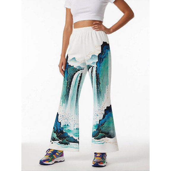 Girls Premium Casual Flare Leggings Elastic-Waist Bell Bottoms Bell-Bottoms Trousers for Young Girls Age 5-13
