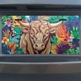 thumbnail image 7 of Bull among tropical leaves Funny Personalized License Plate Rust-proof Stainless Steel Metal License Plate Suitable For Men And Women 12.2" x 6.2", 7 of 7