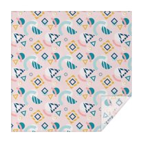 Christmas Square Tablecloth 52x52 Inch – Waterproof Polyester Printed Table Cover, Wrinkle Resistant & Washable for Kitchen Dining Picnic Party Decor, Single-v4-15, White