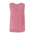 thumbnail image 3 of SNKSDGM Female Women's Tank Tops Loose fit Tank Top for Women Plus Size 3X New V Neck Sleeveless Solid Color Vest T Shirt Border Foreign Trade Casual Women's Wear S, 3 of 3