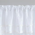 thumbnail image 2 of VCNY Home Violette White Embroidered Layered Rod Pocket Sheer Curtain Panel, 55" x 90", 2 of 5