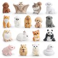 thumbnail image 3 of Juego de figuras de animales realistas de PVC, 17 piezas, juguete infantil en miniatura, 3 of 3
