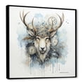 thumbnail image 2 of Designart "Saga of Viking Legends in Blue II" Fashion Framed Wall Art - Modern Grey Classics Living Room Framed Canvas Art, 2 of 6