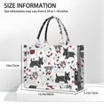 thumbnail image 3 of Large Capacity Tote Bag,Scribble Dogs Handbag Fashion Luxury Tote Bag,15.7"x13"x 5.1" Inches,Laptop Compatible, 3 of 6