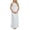 White, variant on Gyujnb Halter Sleeveless Tank Neck Maternity Maxi Dress Elastic Gathered Empire Waist Lightweight Flowy Chiffon Loose A Line Floor Length Gown Elegant Bridesmaid Photoshoot,L
