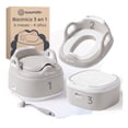 thumbnail image 1 of Bacinica 3 en 1 para Niños Esquimal, Asiento Entrenador Portátil, Antideslizante, Inodoro Infantil de 6 Meses a 4 Años, Beige, 1 of 8