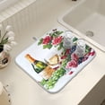 thumbnail image 7 of Ryvnso Roses Flower Wine Dish Drying Mat for Kitchen Countertop 16x18 Small Dish Pad Drainer Rack Dish Sink Mats, 7 of 7