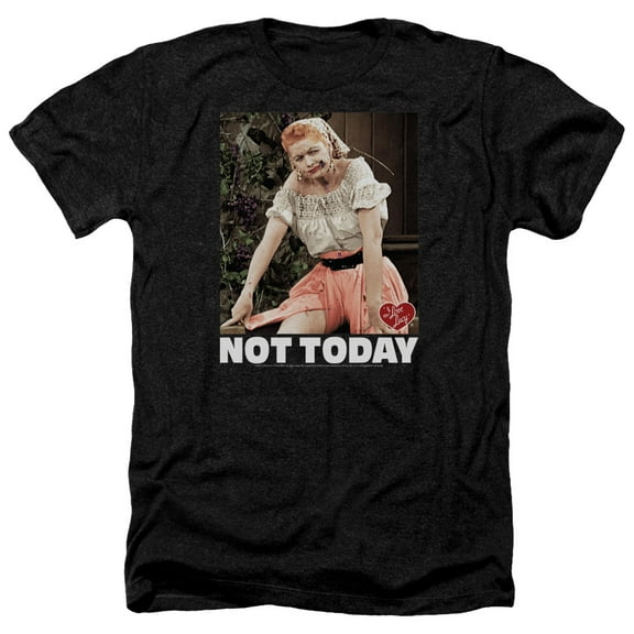 I Love Lucy - Not Today - Heather Short Sleeve Shirt - Small