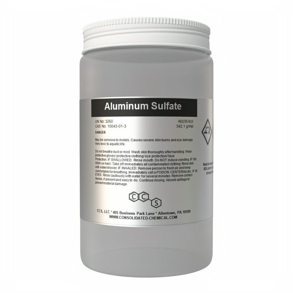 Aluminum Sulfate - High Purity | Industrial-Grade, Multi-Purpose Water Treatment and Gardening Solution - 500 Grams