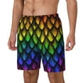 thumbnail image 2 of Gaeub Dragon Scales Mens Swim Trunks Stretch Beach Shorts Quick Dry for Men Swim Shorts Swimwear with Pockets- Large, 2 of 9