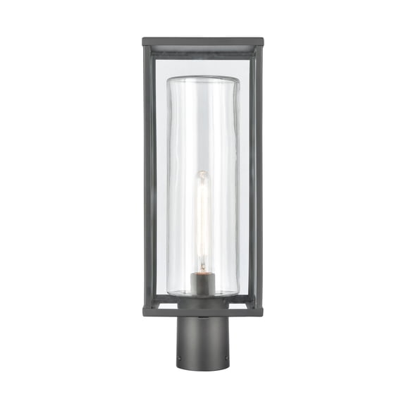 Elk Home Augusta 19.75-inch High 1-Light Outdoor Post Light in Matte Black