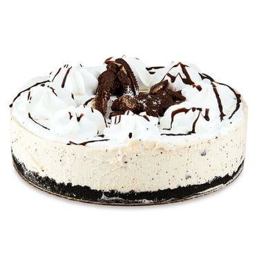 Marketside Cookies and Cream Ice Cream Cake, Vanilla Ice Cream with Cookie Pieces, Ready to Eat, Serves 10, 30oz