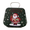 thumbnail image 2 of Hovmgk Christmas Tin Plated Candy Boxes, Mini Iron Holiday Gift Box for Cookies, Candy & Small Gifts, Festive Christmas Design with Santa & Snowflakes, Durable Storage Box for Treats, 2 of 2