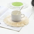 thumbnail image 1 of melotizhi 12cm Cotton Insulation Mat Meal Mat Woven Anti Scalding Table Mat Bowl Mat Nordic Simple Pot Mat Cotton Insulation Mat, 1 of 5