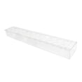 thumbnail image 3 of Florero de acrílico transparente Centro de mesa Florero floral decorativo largo rectangular para fiesta, 3 of 9