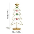 thumbnail image 2 of Qocolhg Christmas Decorations Outdoor Indoor, Tabletop Metal Christmas Tree Wrought Iron Ornament Display Stand Christmas Ornament 11 Inch Desktop Decorations Mini Xmas Tree, On Sale Clearance!, 2 of 4
