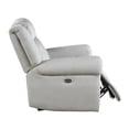 thumbnail image 2 of Lexicon Brennen Microfiber Upholstery Reclining Chair in Mist Color, 2 of 10