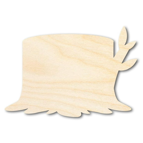 Unfinished Wood Wooden Stump Shape 16" / 1/2"