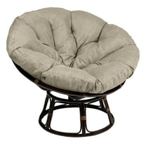 Classic Accessories Montlake Water-Resistant Papasan Cushion, 50 inch, Heather Grey