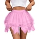 thumbnail image 1 of Primavera en Verano Falda de Malla Casual de las Mujeres Ligera en Capas una Línea de Playa, 1 of 4