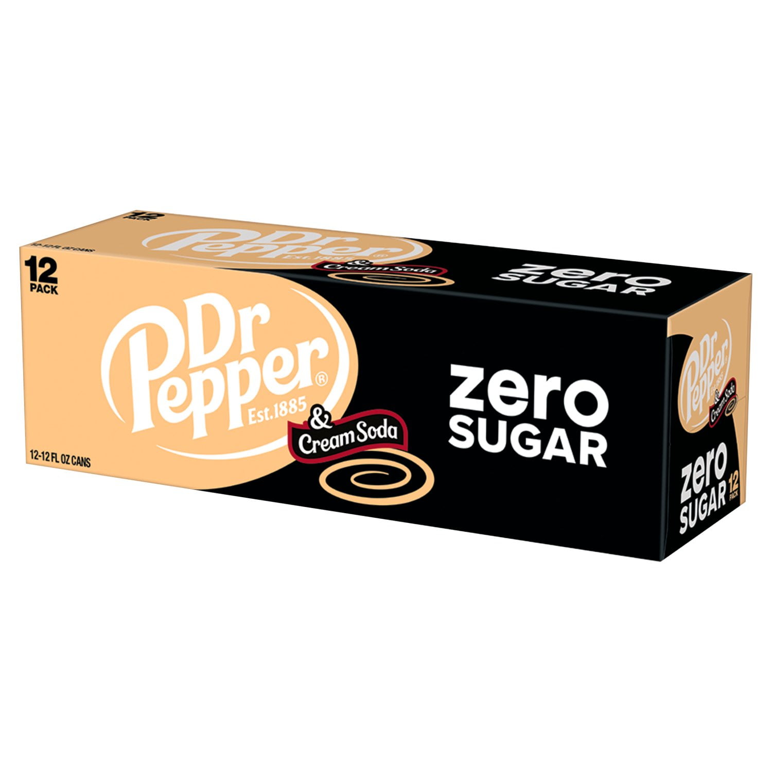 2 Pack - Dr Pepper Cream Zero 12Pk12Oz Can Package May Vary