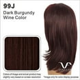 thumbnail image 2 of Joleen Wig Color 99J - Vivica Fox Wigs 4" Short Full Layered Shag Synthetic Fiber Pure Stretch Average Cap Natural Looking Side Skin Part Black Womens Bundle MaxWigs Hairloss Booklet, 2 of 4