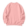 thumbnail image 4 of Kids' Sweatshirt Dropped Shoulder Crewneck Long Sleeve Casual Pullover Basic Comfortable Solid Color Toddler Fall Top, 4 of 5