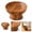 D, variant on Walnut Wood Snack Bowl, 3.9 Inch High Footed Small Serving Bowl for Nuts, Candy, Fruit, Dessert, Tea Table Decor