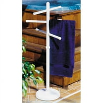 402W Portable Outdoor 3 Bar Towel Tree - White