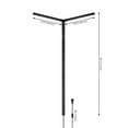 thumbnail image 5 of JONATHAN Y Madsen 18.25" 2-Light Modern Minimalist Iron Integrated Plug-In LED Sconce for Ceiling Corner with App/Remote Controllers, Black, 5 of 9