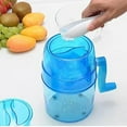 thumbnail image 5 of Ikohbadg Manual Household Small Smoothie Machine Hail Blasting Machine Ice Breaker Hand Crank Ice Crusher Manual Ice Shaver for Smoothies Drinks for Home Use Present for Parties Special Occasions, 5 of 10